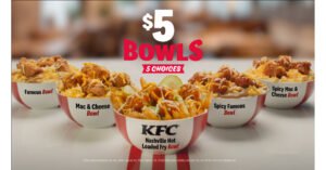 KFC Bowls Menu
